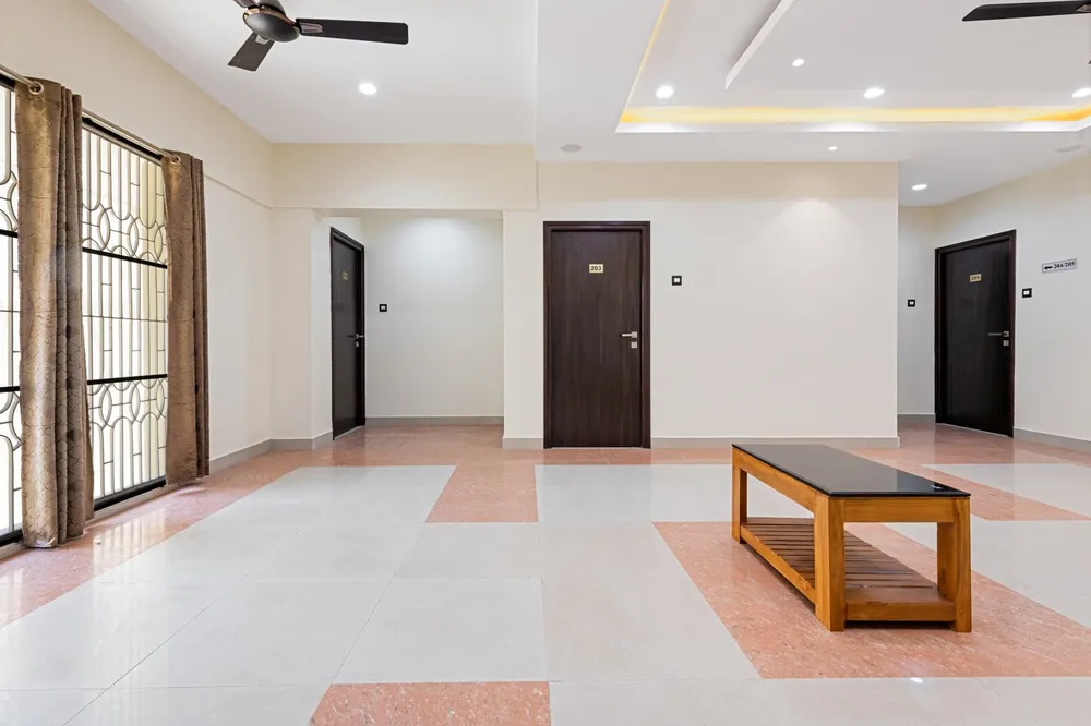 Lobby Lounge Seating Area — Veera Residency